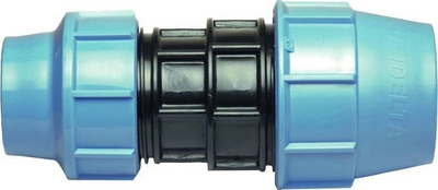 Bashkues reduktues kompresioni PE, 50x32 mm, për ujë, blu