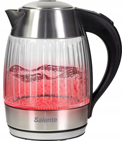 Zierëse uji Salente StripeGlass, 1.8L, 2200W, me dritë të kuqe