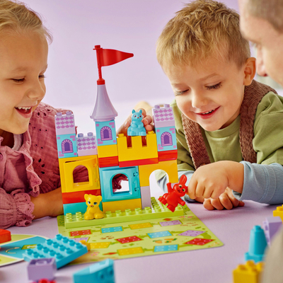 Set lodër LEGO Duplo Hopsy's Castle 10450, 47 pjesë, shumëngjyrësh