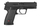 Pistolete airsoft Heckler &amp; Koch HK USP, 6 mm, spring, e zezë
