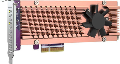Kartë zgjerimi QNAP QM2-2P-344A, PCIe Gen 3, 2x M.2 NVMe, bakër