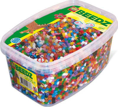 Set rruaza hekuri SES Creative Beedz 00779, 12000 copë, efekt glitter, shumëngjyrëshe