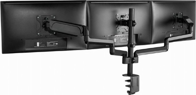Krah tavoline për monitorë Gembird MA-DA3-01, për 3 monitorë 17-32", deri 7 kg, i zi