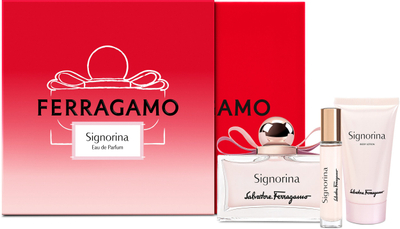 Set parfumesh Salvatore Ferragamo Signorina për goca, Eau de Parfum, 3 pjesë, rozë