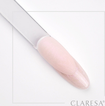Xел градбен за нокти Claresa Keratin Soft Easy Builder Gel Blinking Pink, 12g, розова со сјај