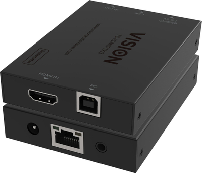 Marrës HDMI over IP Vision HDMI over IP Receiver, Full HD, AV, i zi