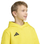 Bluzë me kapuç për fëmijë Adidas Entrada 26, pambuk poliester, e verdhë