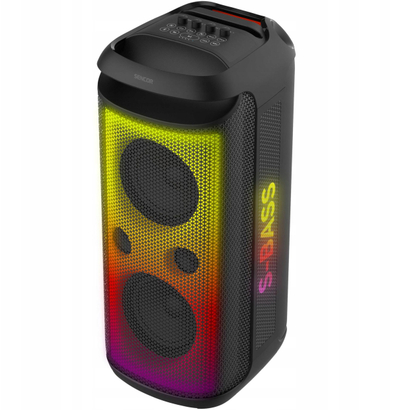 Kuti boksi Bluetooth Sencor Partybox, 250W, karaoke, e zezë