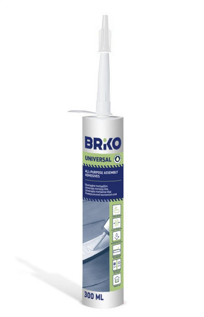 Ngjitës montimi Briko Liquid Nails, 300 ml, ngjyrë e bardhë