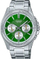 Ora dore Casio MTP-1375D-3 Enticer, çelik inoks, rezistente 50m, ciferblat i gjelbër
