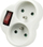 Prizë dyshe me ndërprerës Konnoc DX-R2S, 2x16A, 250V, e bardhë