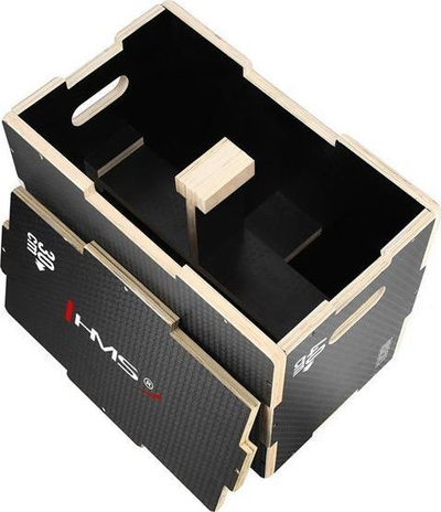 Kuti pliometrike HMS 50x40x30 cm, e zezë