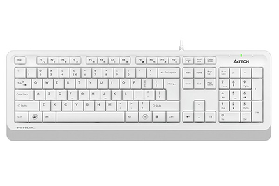 Tastierë A4 TECH FK10 - USB, e bardhë