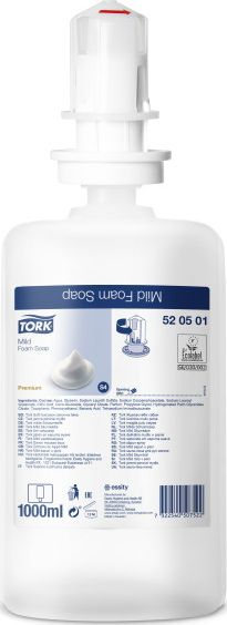 Sapun shkumë për duar Tork Delicate, 1L, me erë