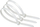 Organizues për kabllo ZOY Ties, 200mm, 100 copë, të bardha