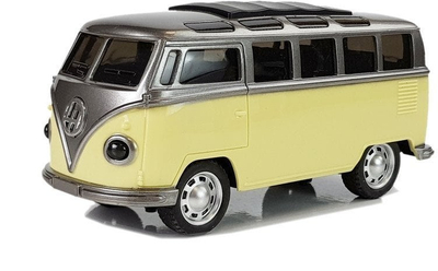 Autobus lodër LeanToys Bus Spring Car, me fërkim, me drita edhe zëra, i verdhë