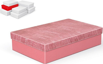 Kuti dhuratash Gift Box A-C004-D, 30 x 19 x 7 cm, rozë