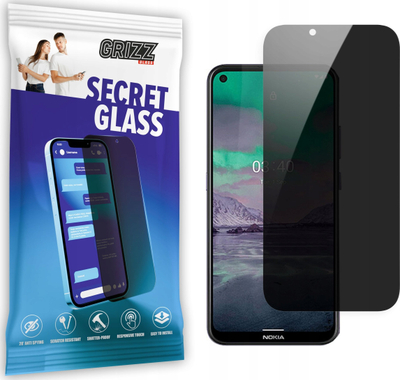 Xham mbrojtës privatësie Grizz SecretGlass për Nokia 5.3, xham i fortë, me pamje shumë të kthjellët