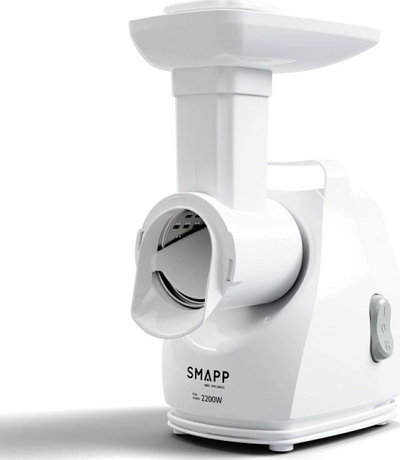 Мелница за месо Smapp 2200W, сечка и ренде, бела