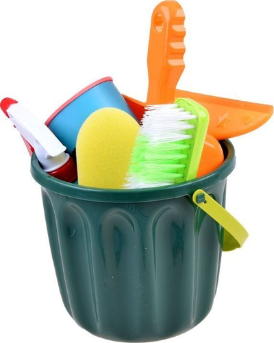 Lodër edukative Montessori Super Clean, set pastrimi 11 pjesë, plastike, shumëngjyrëshe