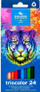 Lapsa me ngjyra Koh-I-Noor Triocolor Tiger, set 24 ngjyra, trekëndorë, shumëngjyrësh
