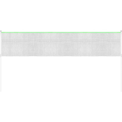 Set rrjete volejbolli e badminton Enero 609x220 cm, me shtylla, jeshile