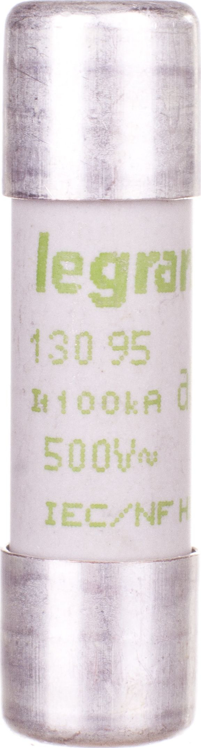 Siguresë qeramike Legrand 13095, 0.5A, 10 x 38 mm, e bardhë