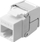 Modul rrjeti Lanview Cat6a Unshielded, flip jack RJ45, metalik me të bardhë