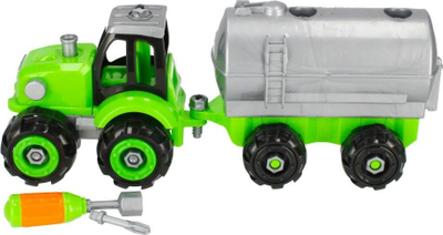 Lodër traktor me i montu MEGA CREATIVE 482970, me rimorkio, me pajisje, jeshil