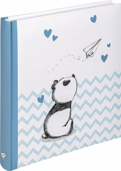 Album fotografik Walther Baby Album Little Panda, 28x30.5 cm, blu