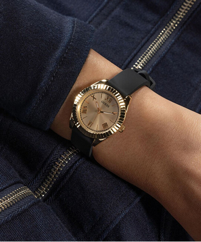 Orë për femra Guess Mini Luna GW0724L2, e zezë