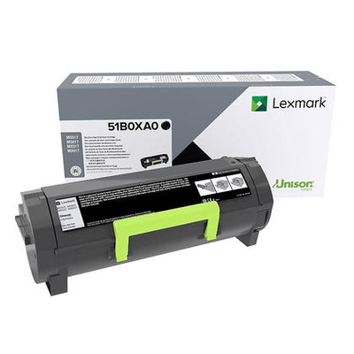 Toneri Lexmark 51B0XA0, origjinal, kapacitet shumë i lartë, i zi