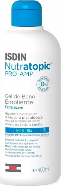 Xhel dushi Isdin Nutratopic Pro Amp, lëkurë atopike, 400ml