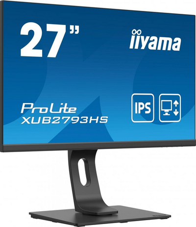 Monitor iiyama ProLite XUB2793HS-B4, 27", 1920 x 1080 (FullHD), 75 Hz, i zi