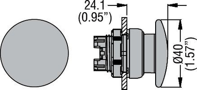 Buton kontrolli LOVATO Electric (LPCB6143), i gjelbër