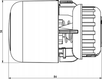 Kokë termostatike Danfoss Aero, për valvula RA Click, e bardhë