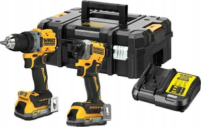 Set veglash DeWALT DCK2051E2T, DCD800 DCF850, me bateri