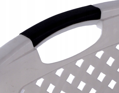 Shportë rrobash katrore, 34L, plastike, gri