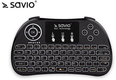 Tastierë Savio KW-02, wireless, US, e zezë