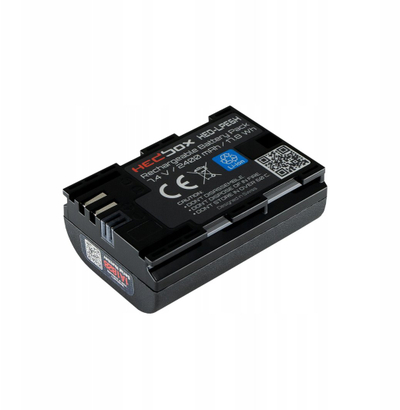 Bateri për kamerë Hedbox HED-LPE6H, 2400mAh, 7.4V, e zezë