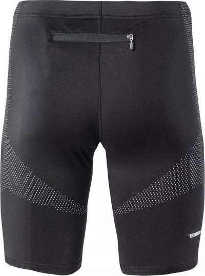 Legginsa sport për burra IQ Arizo 1/2, me reflektues, xhep me zinxhir, të zinj
