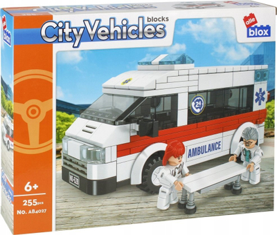 Set ndërtimi ambulancë, 242 pjesë, me figura, shumëngjyrëshe