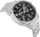 Orë burrash Timberland TDWGK0082901, kuarc, çelik inox, e argjendtë me fushë të zezë