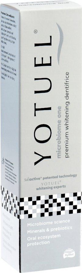 Паста за заби Yotuel Microbiome One Premium Whitening, избелувачка, 100g, бела