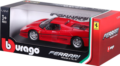 Makine Bburago Ferrari F50 1/24, metal, me dyer që hapen, ngjyra nga më të ndryshmet
