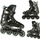 Patina inline Nils Extreme Solid Slalom NA20001, ABEC9, nr. 38, e zezë