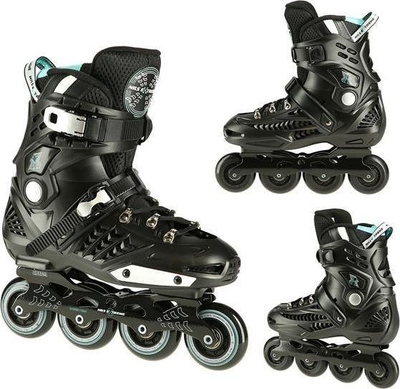 Patina inline Nils Extreme Solid Slalom NA20001, ABEC9, nr. 38, e zezë