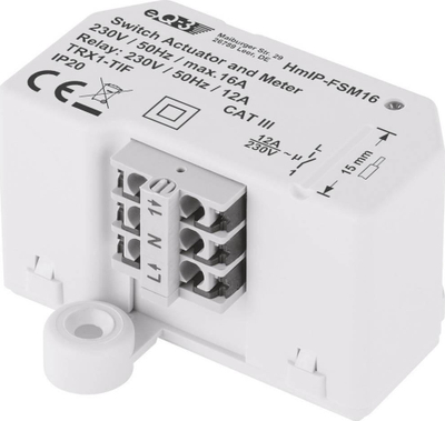 Aktuator ndezje dhe matje energjie HomeMatic IP, 16A, për montim të fshehtë