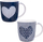 Set filxhanësh porcelani pa markë, 2 copë, dizajn unik, shumëngjyrëshe