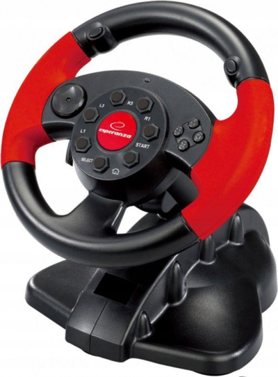 Симулатор за игри Esperanza EG103 High Octane, 180°, со педали, црн